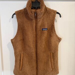 Patagonia Tan Fleece Jacket Vest Medium